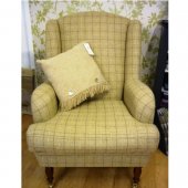 Wing Chair in Abraham Moon Slate